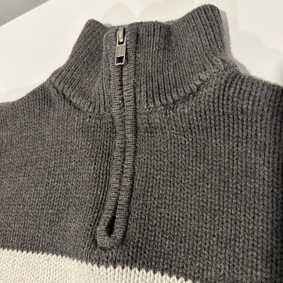 Old Navy Zip Neck Striped Sweater - Picture 2 of 9